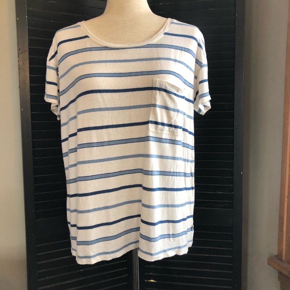 Levi’s Striped Blue and White Tee